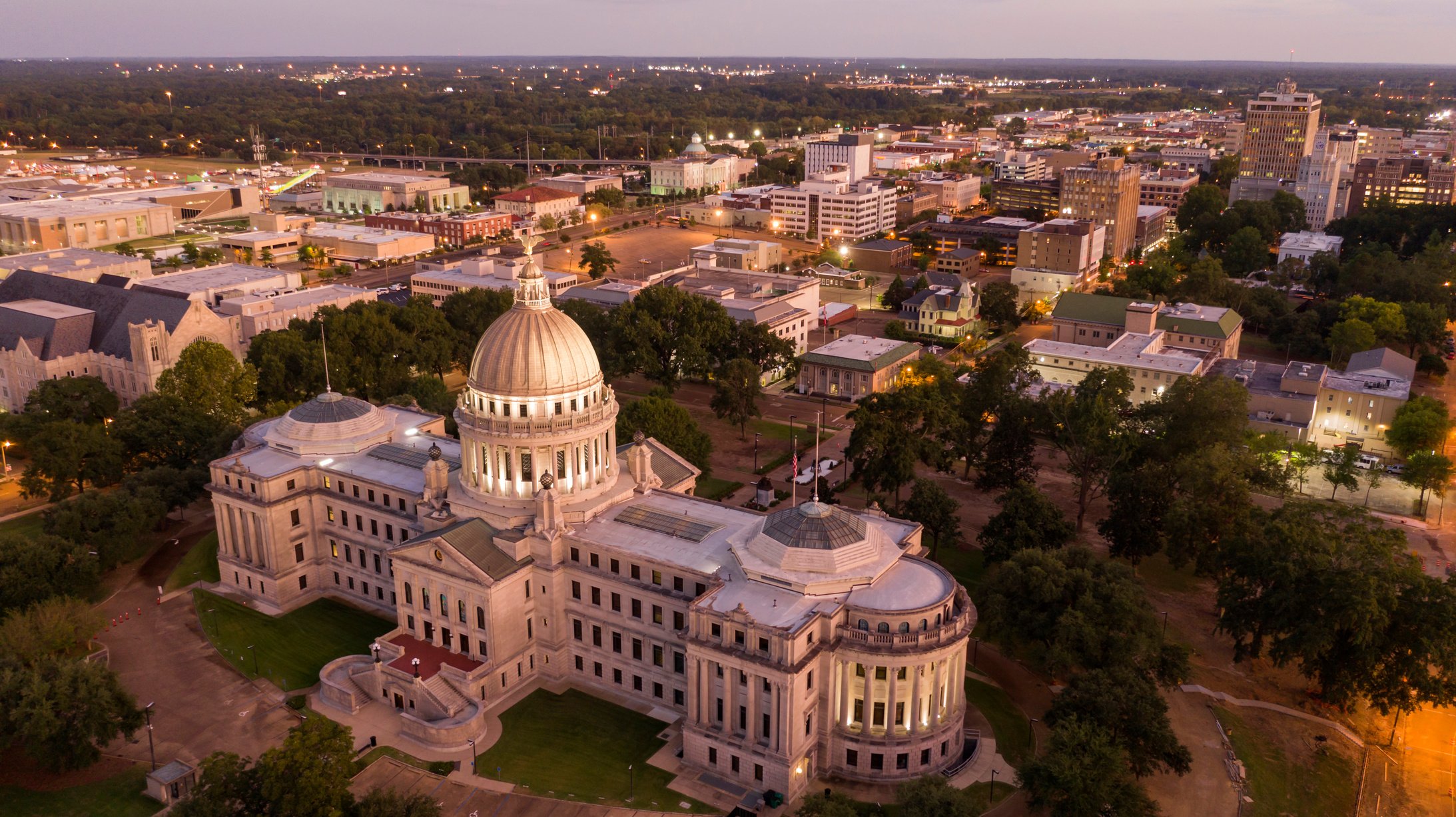 Capitol State House Downtown City Center Jackson Mississippi USA